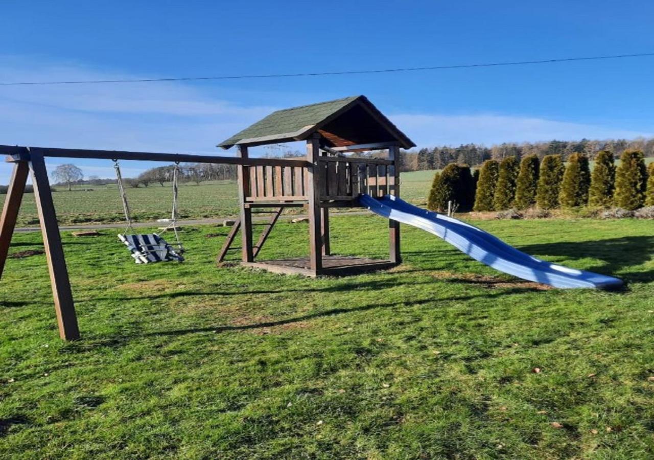 Exklusive Naturoase Direkt Am Ars Natura Wanderweg Mit Panoramablick Auf Melsungen Exteriör bild