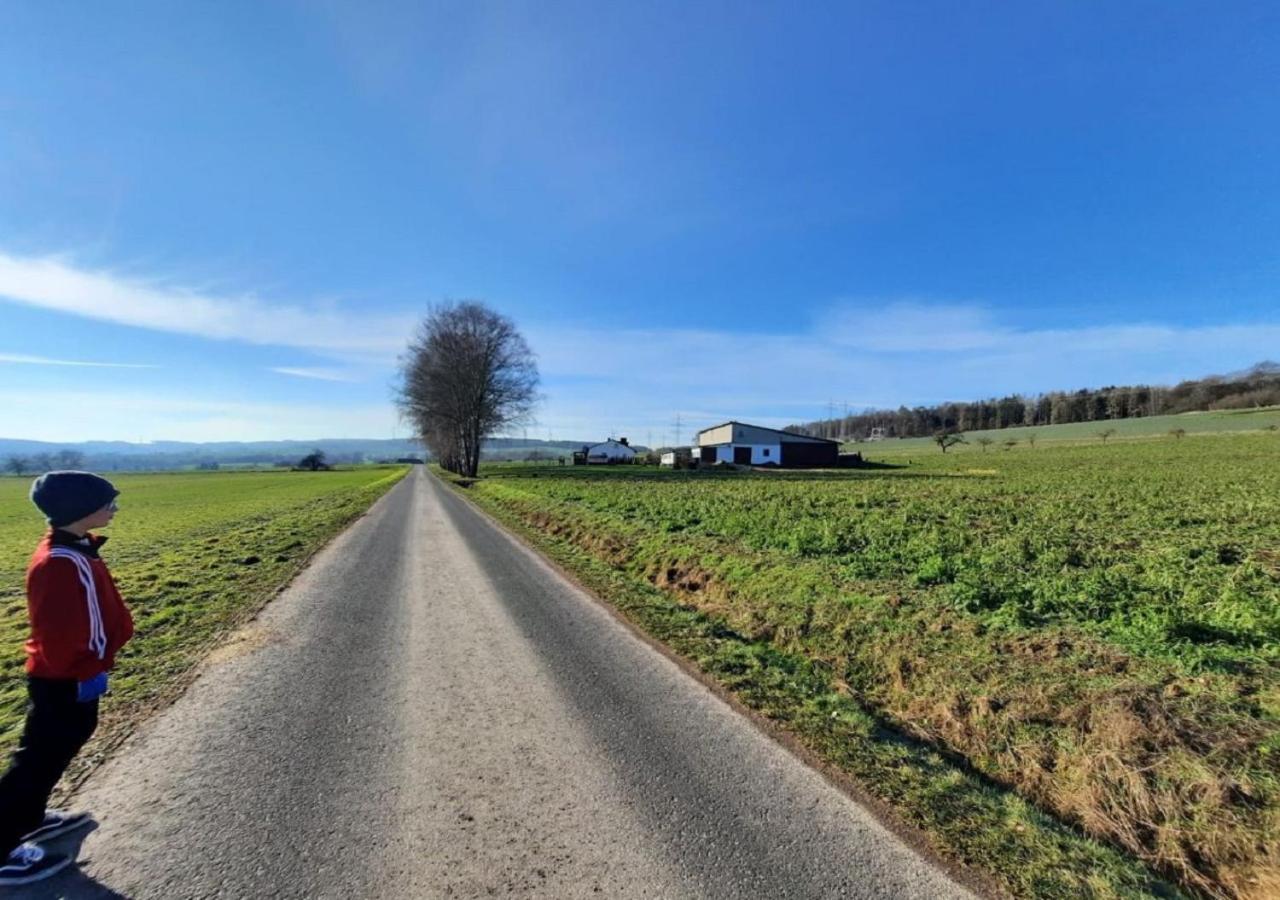 Exklusive Naturoase Direkt Am Ars Natura Wanderweg Mit Panoramablick Auf Melsungen Exteriör bild